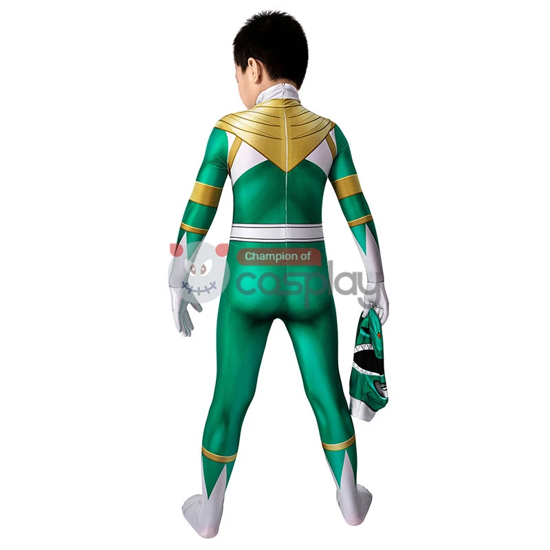 Ready To Ship For Kids Green Ranger Cosplay Costume 2 Ready To Ship For Kids Green Ranger Cosplay Costume - Image 2