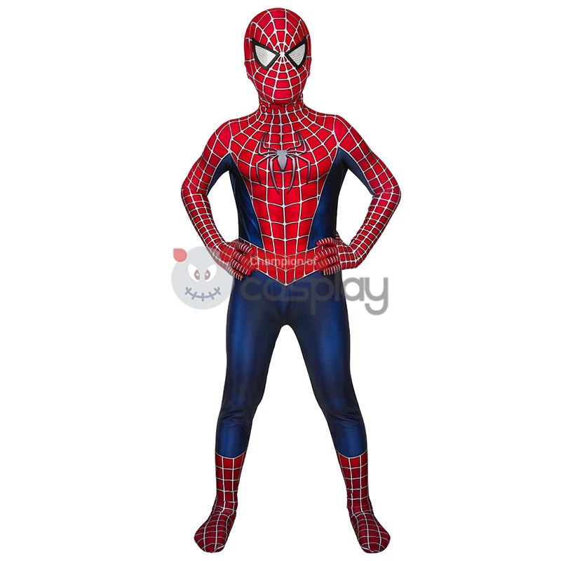 Spider Man Jumpsuit Tobey Maguire Cosplay Costume For Kids 3 Spider Man Jumpsuit Tobey Maguire Cosplay Costume For Kids - Image 3
