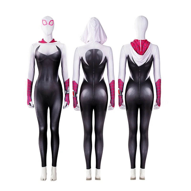 Gwen Stacy Costume Spider-Man Across The Spider-Verse Cosplay Jumpsuit 3 Gwen Stacy Costume Spider-Man Across The Spider-Verse Cosplay Jumpsuit - Image 3