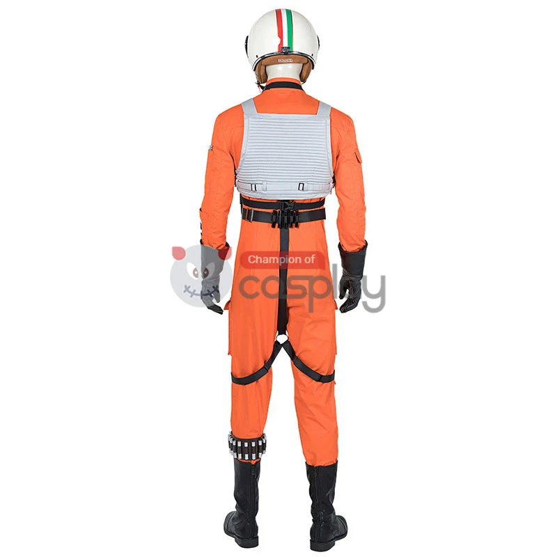 Star Wars Costumes Luke Skywalker X-Wing Pilot Fighter Cosplay Costume 3 Star Wars Costumes Luke Skywalker X-Wing Pilot Fighter Cosplay Costume - Image 3