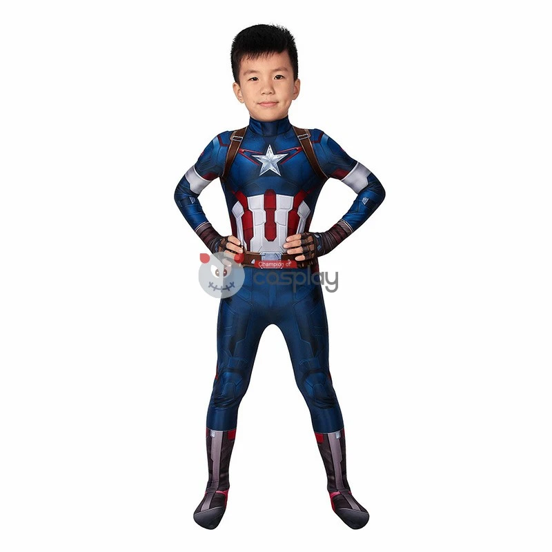 Kids Captain America Costume Avengers: Age Of Ultron Steven Rogers Cosplay Costume 2 Kids Captain America Costume Avengers: Age Of Ultron Steven Rogers Cosplay Costume - Image 2