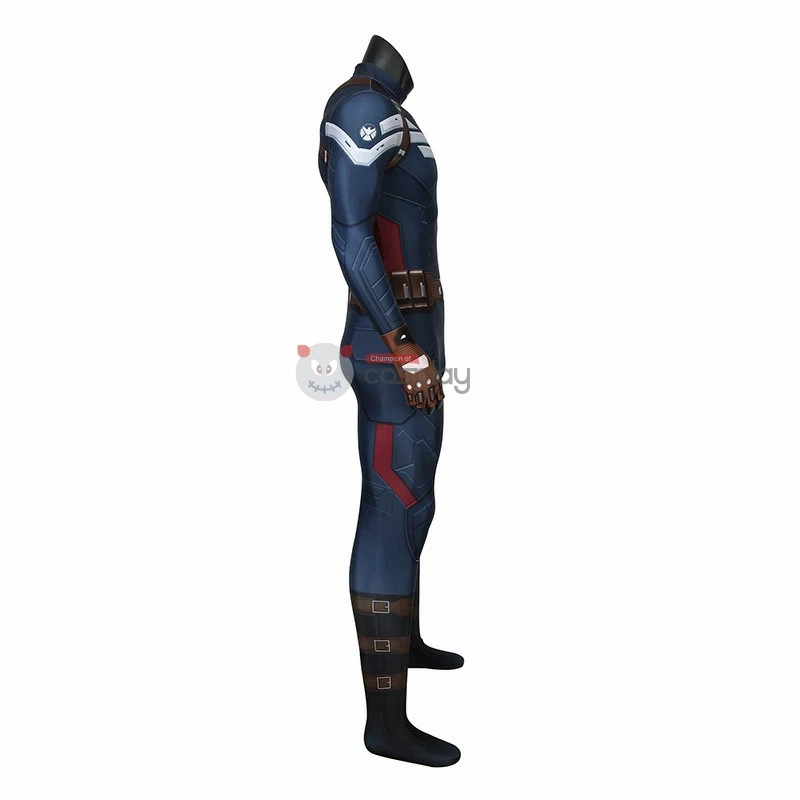 Captain America Costume Steve Rogers Jumpsuit Bodysuit Cosplay 3 Captain America Costume Steve Rogers Jumpsuit Bodysuit Cosplay - Image 3