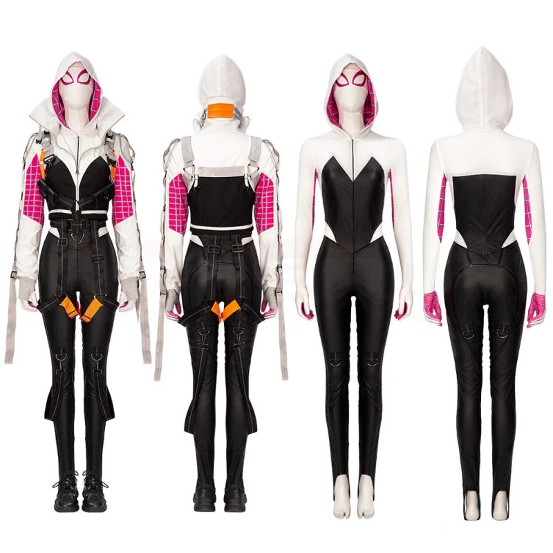 Spider Gwen Stacy Cosplay Costume Spiderman Across The Spider-Verse Women Suit Top Level 3 Spider Gwen Stacy Cosplay Costume Spiderman Across The Spider-Verse Women Suit Top Level - Image 3