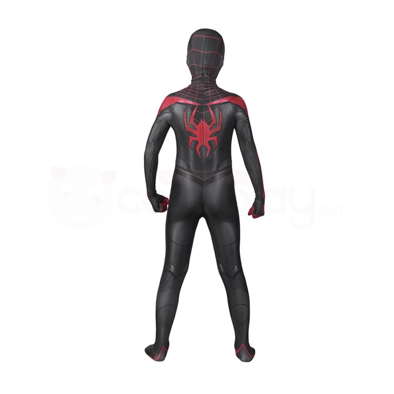Kids Spiderman Cosplay Suit Spider-Man 2 PS5 Cosplay Miles Morales Costumes 3 Kids Spiderman Cosplay Suit Spider-Man 2 PS5 Cosplay Miles Morales Costumes - Image 3