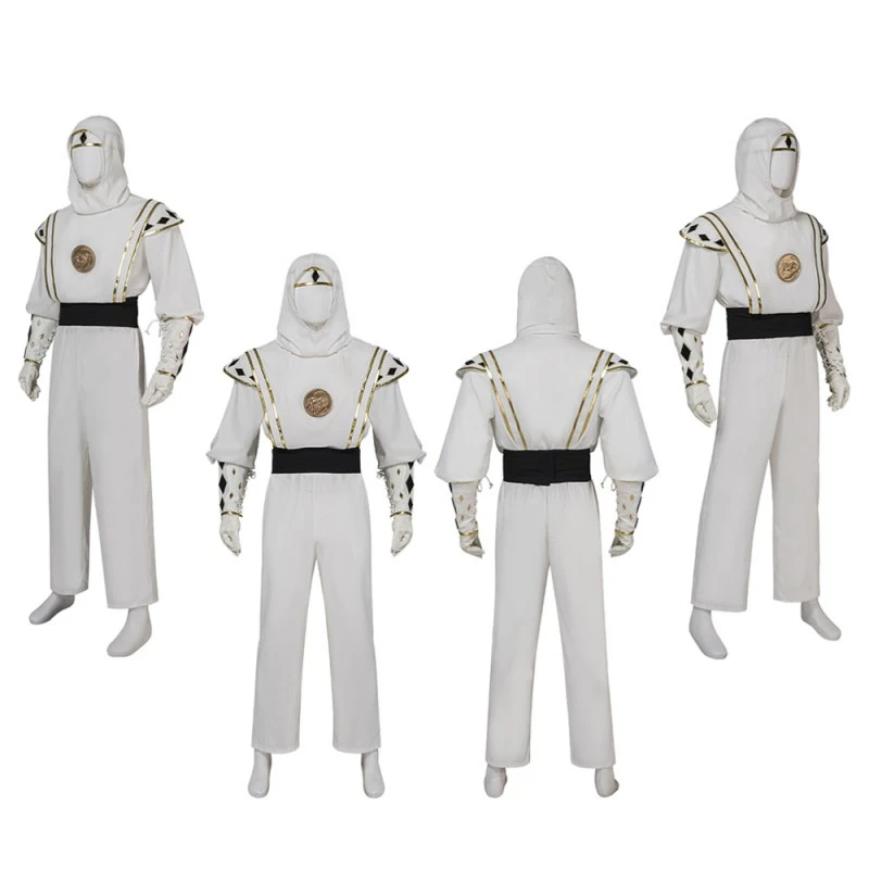Mighty Morphin Power Rangers Tommy Oliver White Cosplay Costumes MMPR Cosplay Suit 8 Mighty Morphin Power Rangers Tommy Oliver White Cosplay Costumes MMPR Cosplay Suit - Image 8