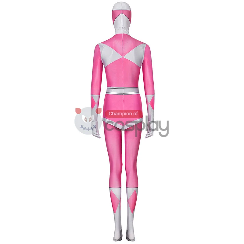 Pink Ranger Costume Mighty Morphin Power Rangers Cosplay Suit 3 Pink Ranger Costume Mighty Morphin Power Rangers Cosplay Suit - Image 3