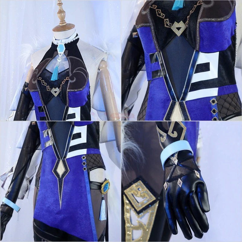 Yelan Costume Genshin Impact Cosplay Suits 5 Yelan Costume Genshin Impact Cosplay Suits - Image 5