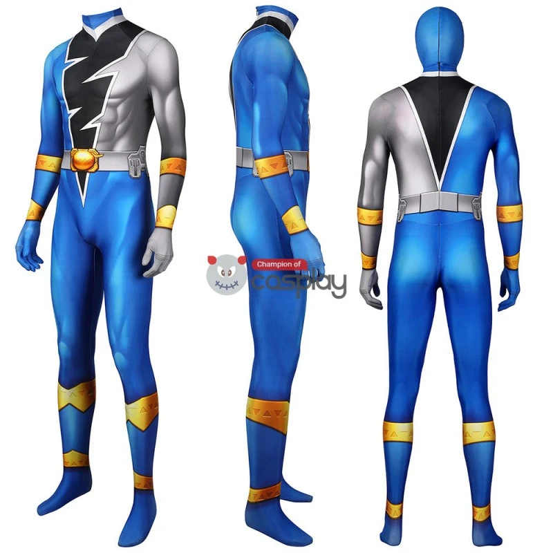 Blue Power Rangers Costume Kishiryu Sentai Ryusoulger Blue Solider Melto Cosplay Suit 3 Blue Power Rangers Costume Kishiryu Sentai Ryusoulger Blue Solider Melto Cosplay Suit - Image 3