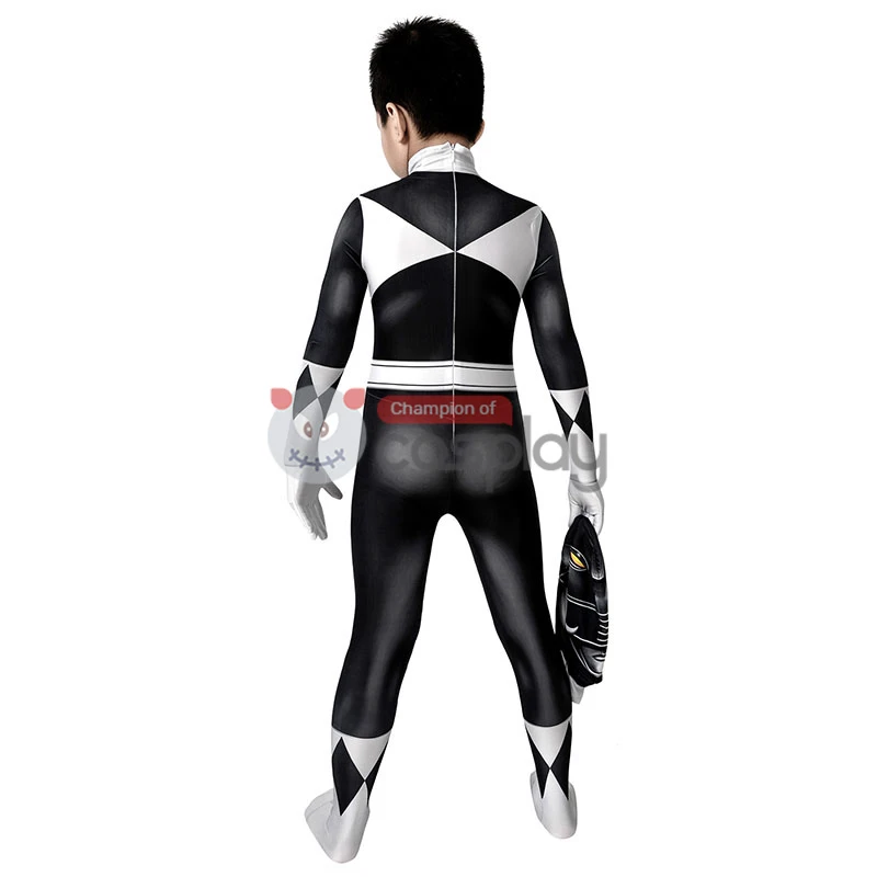 Ready To Ship For Kids Black Ranger Cosplay Costume 3 Ready To Ship For Kids Black Ranger Cosplay Costume - Image 3
