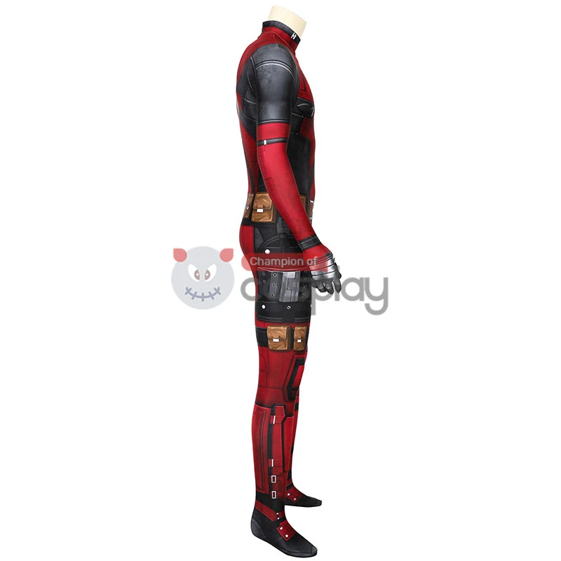 New Deadpool Wade Wilson Jumpsuit Cosplay Costume 4 New Deadpool Wade Wilson Jumpsuit Cosplay Costume - Image 4