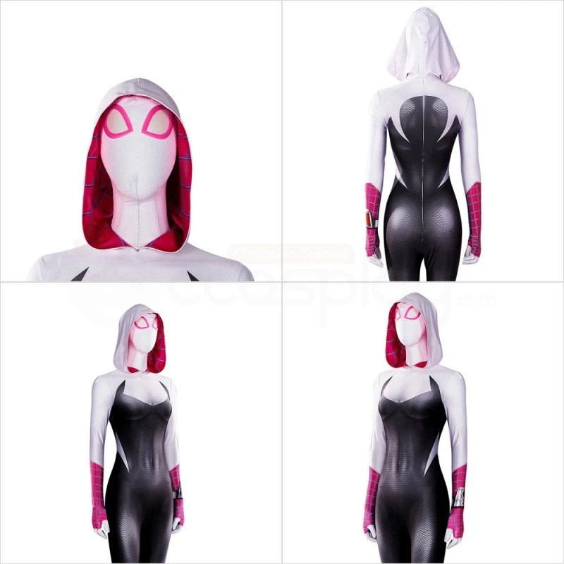 Gwen Stacy Costume Spider-Man Across The Spider-Verse Cosplay Jumpsuit 4 Gwen Stacy Costume Spider-Man Across The Spider-Verse Cosplay Jumpsuit - Image 4