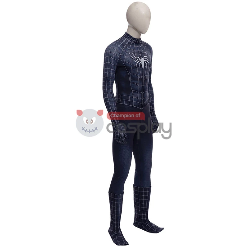 Adult Spider Man 3 Venom Spider-Man Halloween Cosplay Costume 4 Adult Spider Man 3 Venom Spider-Man Halloween Cosplay Costume - Image 4