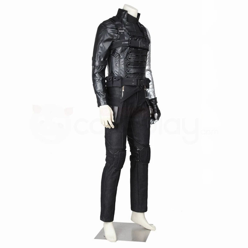 Captain America 2 The Winter Soldier Bucky Barnes Cosplay Costume 3 Captain America 2 The Winter Soldier Bucky Barnes Cosplay Costume - Image 3