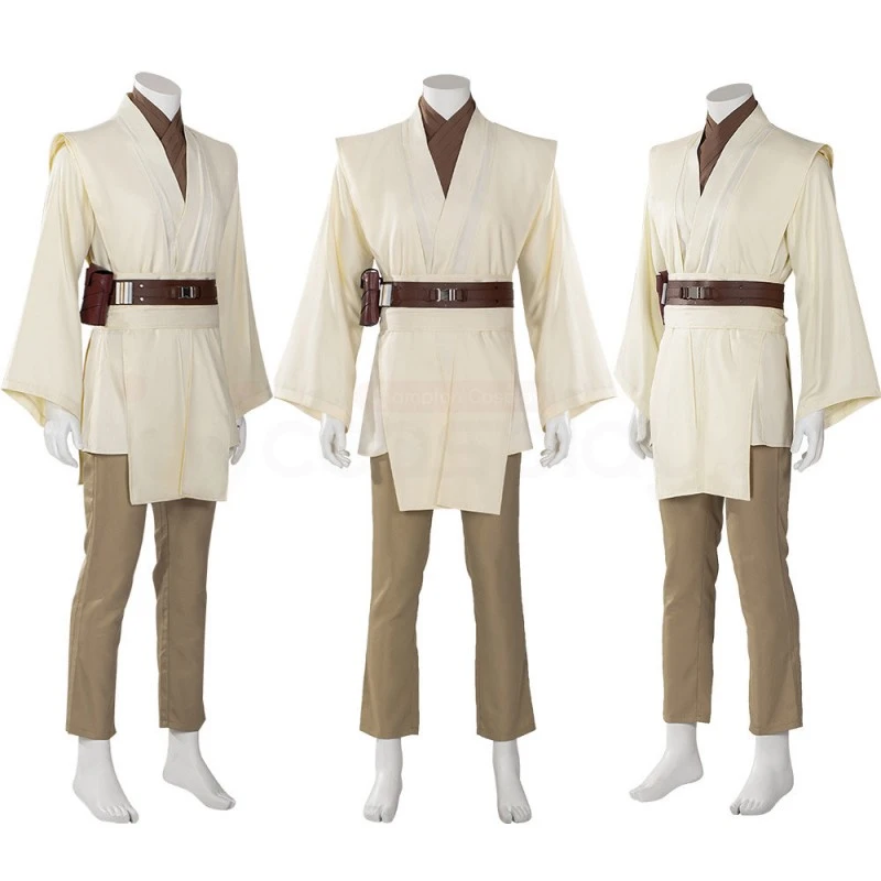 Star Wars Obi Wan Kenobi Jedi Cosplay Costume 4 Star Wars Obi Wan Kenobi Jedi Cosplay Costume - Image 4