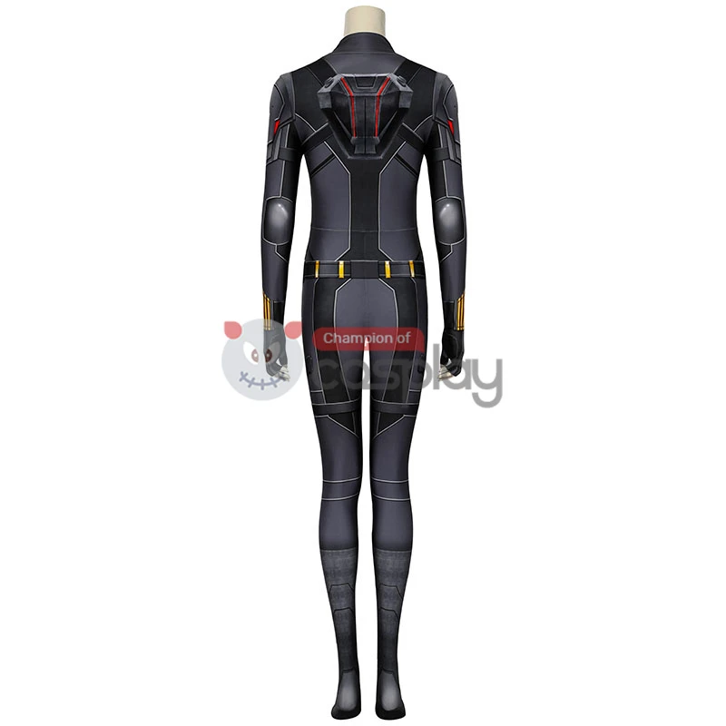 Natasha Romanoff Black Jumpsuit 2020 Movie Black Widow Cosplay Costume 4 Natasha Romanoff Black Jumpsuit 2020 Movie Black Widow Cosplay Costume - Image 4
