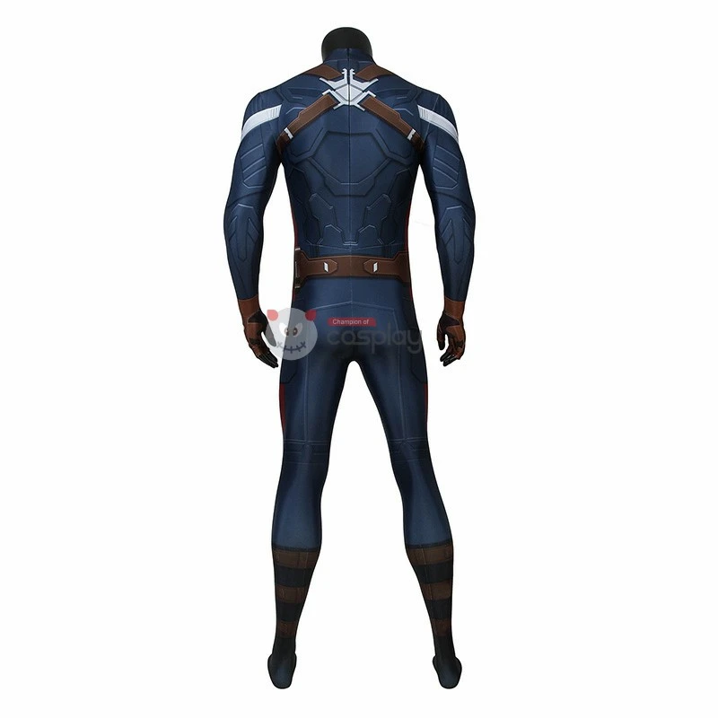 Captain America Costume Steve Rogers Jumpsuit Bodysuit Cosplay 4 Captain America Costume Steve Rogers Jumpsuit Bodysuit Cosplay - Image 4