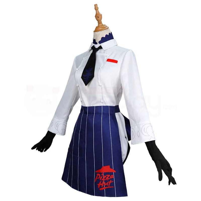 Genshin Impact Eula Pizza Hut Cosplay Costume 3 Genshin Impact Eula Pizza Hut Cosplay Costume - Image 3