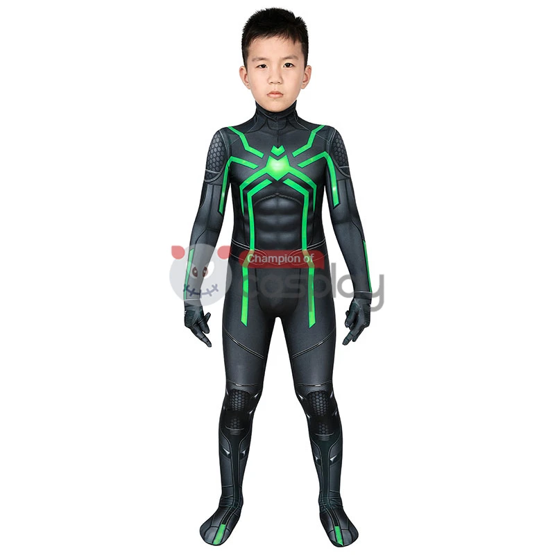 Spider Man Stealth Big Time Cosplay Costume Spiderman Jumpsuit For Kids 4 Spider Man Stealth Big Time Cosplay Costume Spiderman Jumpsuit For Kids - Image 4