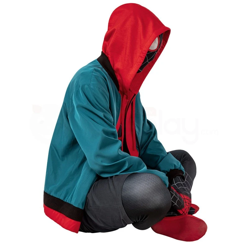 Spider-Man Into The Spider-Verse Cosplay Costume Miles Morales Jumpsuit 4 Spider-Man Into The Spider-Verse Cosplay Costume Miles Morales Jumpsuit - Image 4