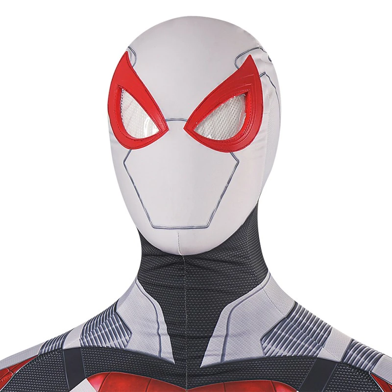 2023 Spiderman PS4 White Armor Jumpsuit Cosplay Costume 7 2023 Spiderman PS4 White Armor Jumpsuit Cosplay Costume - Image 7