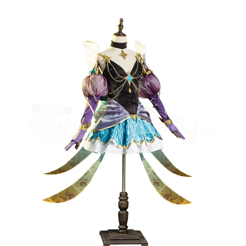 LOL Prestige Star Guardian Syndra Cosplay Costume League Of Legends Dress Suit 4 LOL Prestige Star Guardian Syndra Cosplay Costume League Of Legends Dress Suit - Image 4