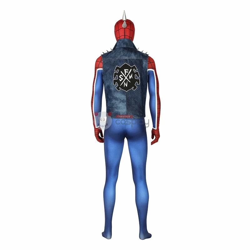 Spider-Punk Costumes Spider-Man PS4 Spider-Punk Cosplay Costumes 4 Spider-Punk Costumes Spider-Man PS4 Spider-Punk Cosplay Costumes - Image 4