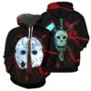 Friday The 13th Jason Voorhees 3D Hoodie Horror Halloween Sweatshirts