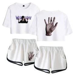 Wednesday Crop Top T-shirt The Addams Family Shorts -Cosplay Clothing Store 3 800x800 568