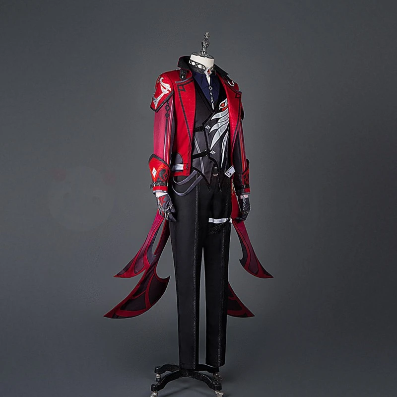 Genshin Impact Diluc Cosplay Costume Red Suit 3 Genshin Impact Diluc Cosplay Costume Red Suit - Image 3