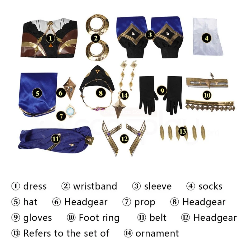 Layla Costume Genshin Impact Cosplay Suit 5 Layla Costume Genshin Impact Cosplay Suit - Image 5