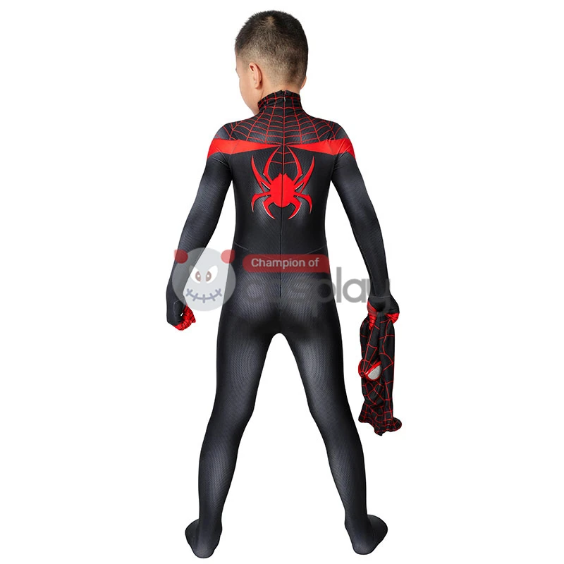 Kids Ultimate Spider Man Cosplay Costume Spiderman PS5 Miles Morales Jumpsuit 5 Kids Ultimate Spider Man Cosplay Costume Spiderman PS5 Miles Morales Jumpsuit - Image 5