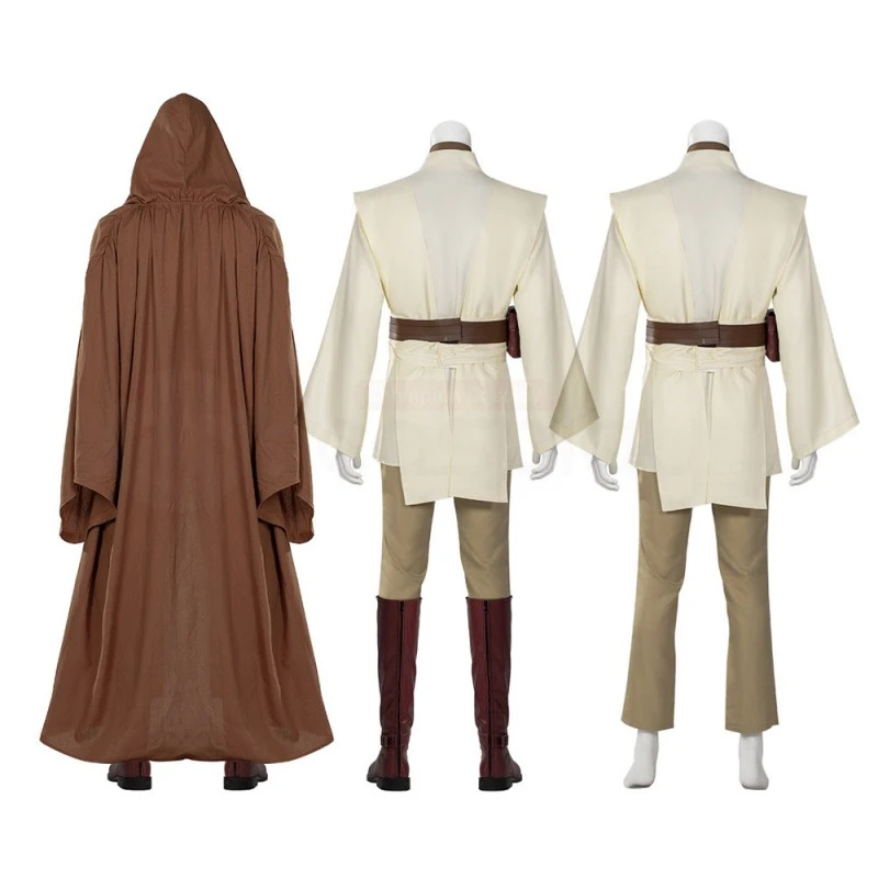 Star Wars Obi Wan Kenobi Jedi Cosplay Costume 5 Star Wars Obi Wan Kenobi Jedi Cosplay Costume - Image 5