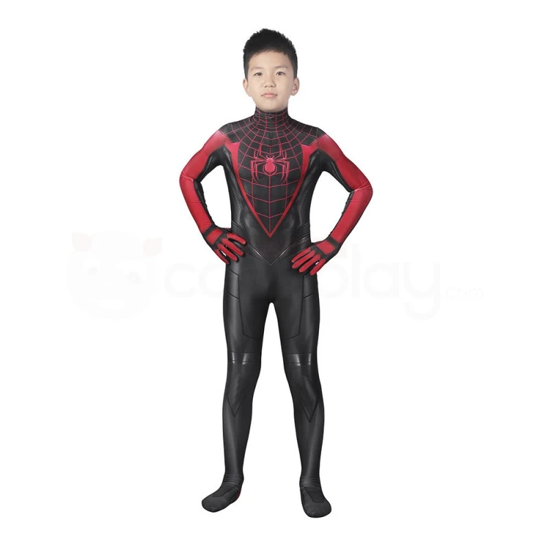 Kids Spiderman Cosplay Suit Spider-Man 2 PS5 Cosplay Miles Morales Costumes 5 Kids Spiderman Cosplay Suit Spider-Man 2 PS5 Cosplay Miles Morales Costumes - Image 5