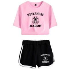 Wednesday Addams Crop Top The Addams Family T-shirt Shorts -Cosplay Clothing Store 4 800x800 564