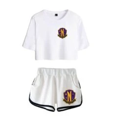 Wednesday Addams T-shirt Nevermore Academy Shorts -Cosplay Clothing Store 4 800x800 568