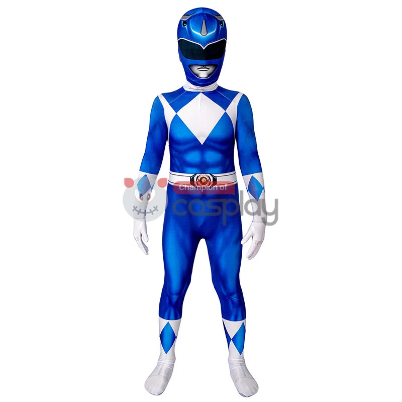 Ready To Ship For Kids Blue Ranger Cosplay Costume 1 Ready To Ship For Kids Blue Ranger Cosplay Costume