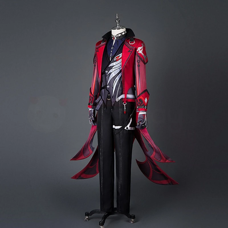 Genshin Impact Diluc Cosplay Costume Red Suit 4 Genshin Impact Diluc Cosplay Costume Red Suit - Image 4