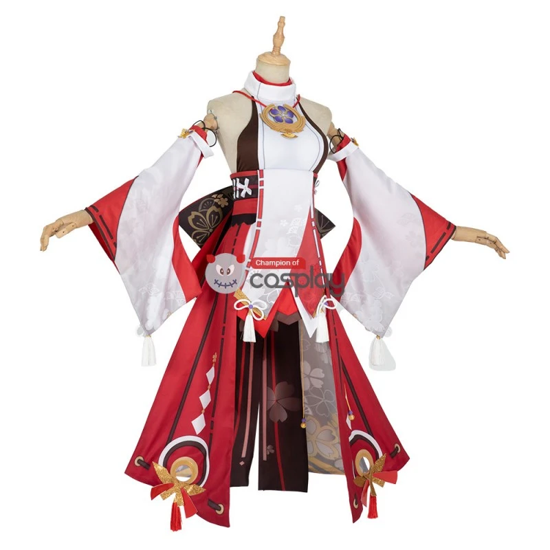 Yae Miko Costume Genshin Impact Cosplay Costume 2 Yae Miko Costume Genshin Impact Cosplay Costume - Image 2