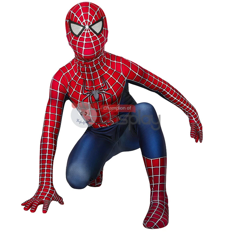 Spider Man Jumpsuit Tobey Maguire Cosplay Costume For Kids 6 Spider Man Jumpsuit Tobey Maguire Cosplay Costume For Kids - Image 6