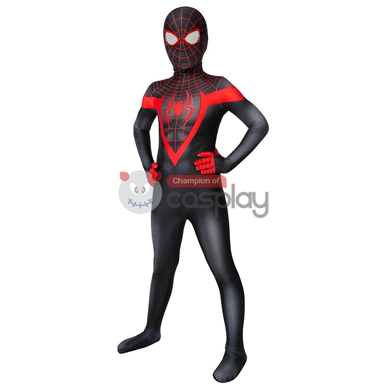 Kids Ultimate Spider Man Cosplay Costume Spiderman PS5 Miles Morales Jumpsuit 6 Kids Ultimate Spider Man Cosplay Costume Spiderman PS5 Miles Morales Jumpsuit - Image 6