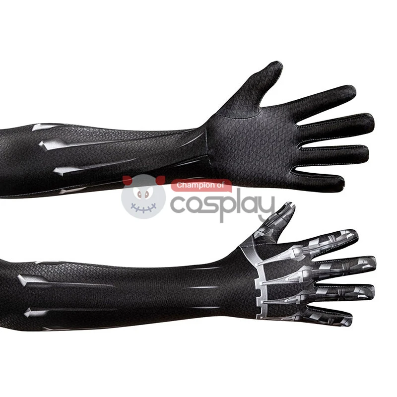 Black Panther Cosplay Costume T'Challa Jumpsuit For Kids 6 Black Panther Cosplay Costume T'Challa Jumpsuit For Kids - Image 6