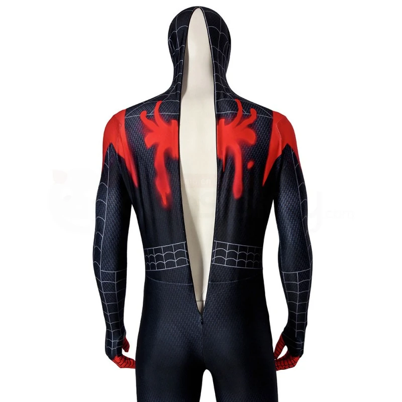 Miles Morales Bodysuit Spiderman Into The Spider-Verse Cosplay Costume 6 Miles Morales Bodysuit Spiderman Into The Spider-Verse Cosplay Costume - Image 6