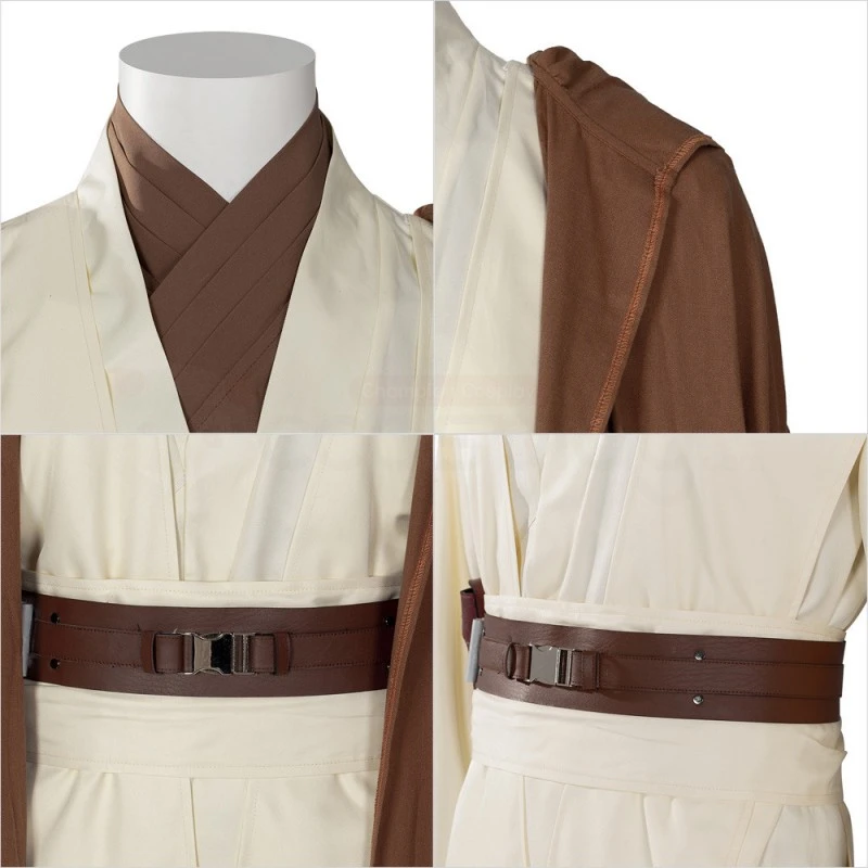 Star Wars Obi Wan Kenobi Jedi Cosplay Costume 6 Star Wars Obi Wan Kenobi Jedi Cosplay Costume - Image 6
