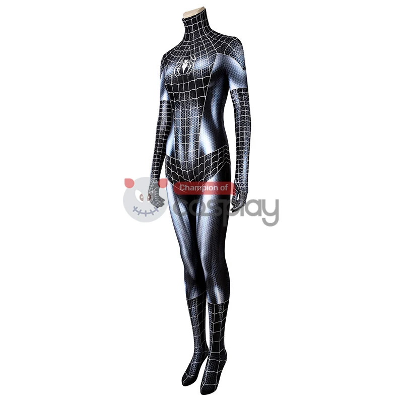 Spiderman Girls Jumpsuit Venom Spider Man Black Cat Woman Cosplay Costume 6 Spiderman Girls Jumpsuit Venom Spider Man Black Cat Woman Cosplay Costume - Image 6