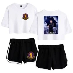 Wednesday Addams T-shirt Nevermore Academy Shorts -Cosplay Clothing Store 5 800x800 562