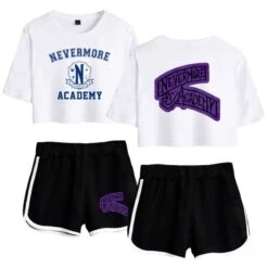 The Addams Family Wednesday T-shirt Nevermore Academy Shorts 20 The Addams Family Wednesday T-shirt Nevermore Academy Shorts -Cosplay Clothing Store 5 800x800 563