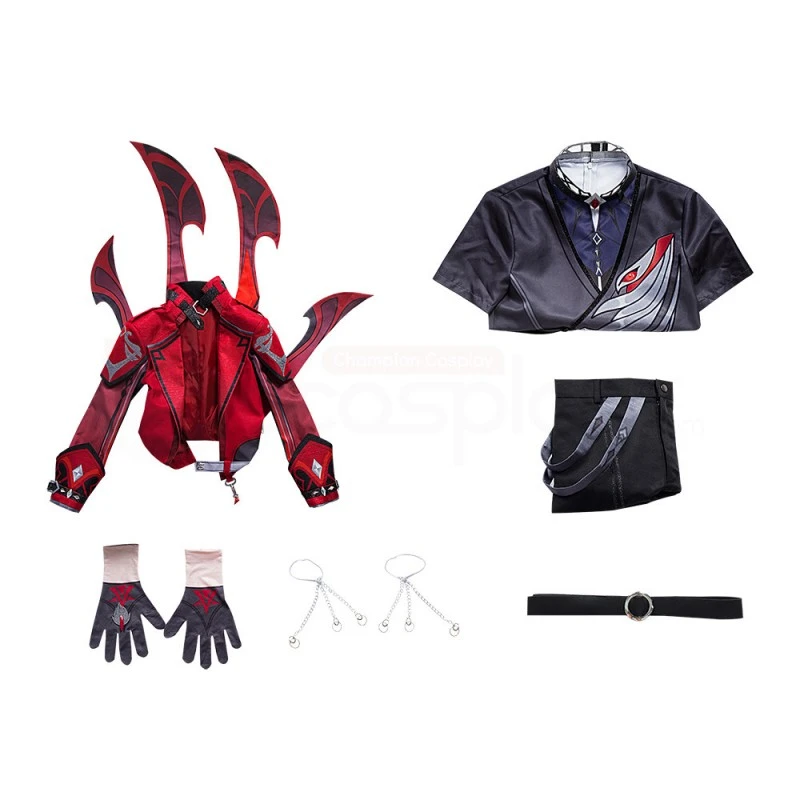 Genshin Impact Diluc Cosplay Costume Red Suit 6 Genshin Impact Diluc Cosplay Costume Red Suit - Image 6