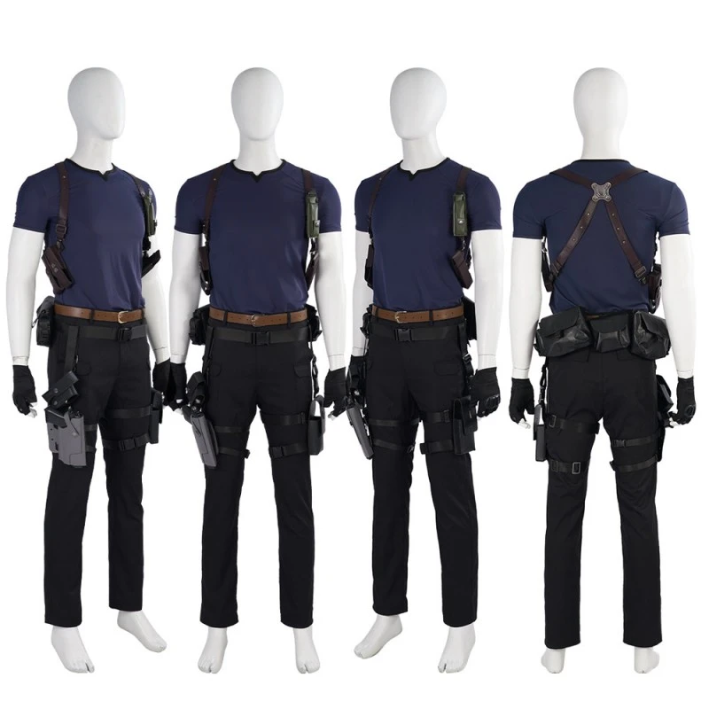 Resident Evil 4 Remake Cosplay Costumes Leon S Kennedy Halloween Suit 11 Resident Evil 4 Remake Cosplay Costumes Leon S Kennedy Halloween Suit - Image 11