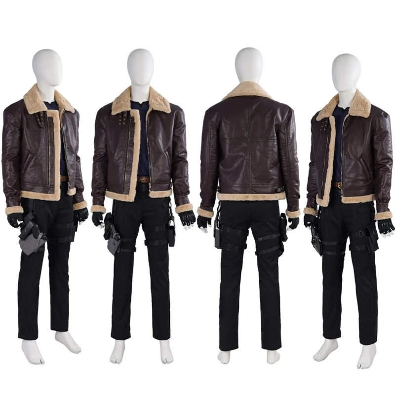 Resident Evil 4 Remake Cosplay Costumes Leon S Kennedy Halloween Suit 10 Resident Evil 4 Remake Cosplay Costumes Leon S Kennedy Halloween Suit - Image 10