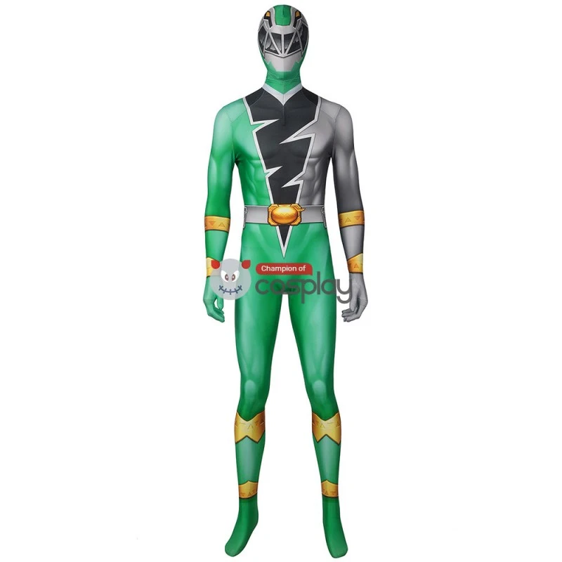 Power Rangers Green Costume Kishiryu Sentai Ryusoulger Green Solider Towa Cosplay Suit 2 Power Rangers Green Costume Kishiryu Sentai Ryusoulger Green Solider Towa Cosplay Suit - Image 2